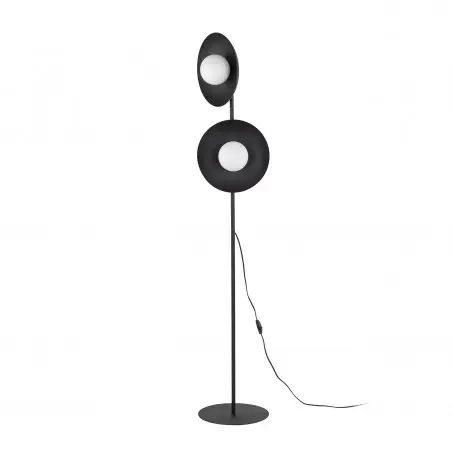 NOWOŚĆ 16136SLATE BLACK GLASS LAMPA PODŁOGOWA 2XG9 Tk Lighting