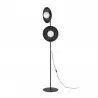NOWOŚĆ 16136SLATE BLACK GLASS LAMPA PODŁOGOWA 2XG9 Tk Lighting