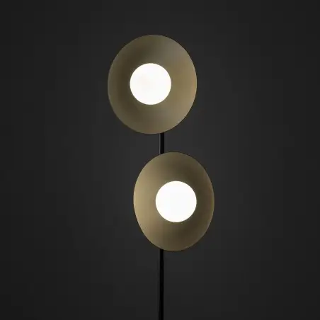NOWOŚĆ 16136SLATE BLACK GLASS LAMPA PODŁOGOWA 2XG9 Tk Lighting