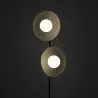 NOWOŚĆ 16136SLATE BLACK GLASS LAMPA PODŁOGOWA 2XG9 Tk Lighting