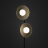 NOWOŚĆ 16136SLATE BLACK GLASS LAMPA PODŁOGOWA 2XG9 Tk Lighting