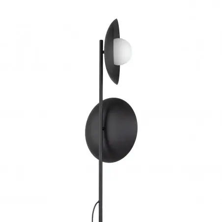 NOWOŚĆ 16136SLATE BLACK GLASS LAMPA PODŁOGOWA 2XG9 Tk Lighting