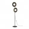 NOWOŚĆ 16136SLATE BLACK GLASS LAMPA PODŁOGOWA 2XG9 Tk Lighting