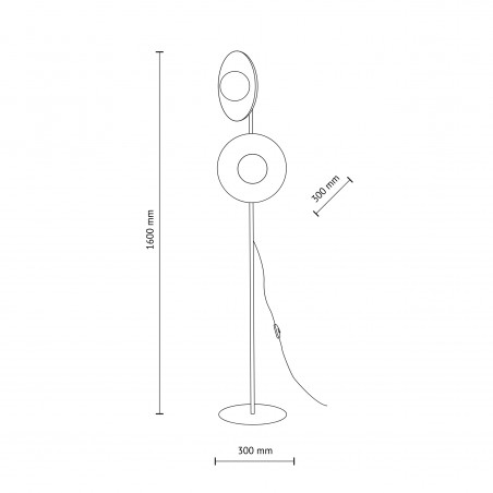 NOWOŚĆ 16138SLATE MIX GLASS LAMPA PODŁOGOWA 2XG9 Tk Lighting