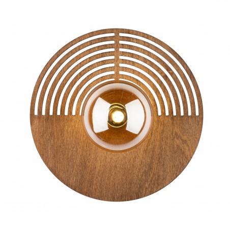 NOWOŚĆ 11014LUNAR WOOD KINKIET 1XG9  300 Tk Lighting