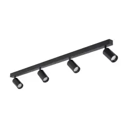 NOWOŚĆ 10635AMIS BLACK LAMPA SUFITOWA 4 Tk Lighting