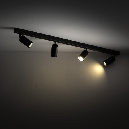 NOWOŚĆ 10635AMIS BLACK LAMPA SUFITOWA 4 Tk Lighting