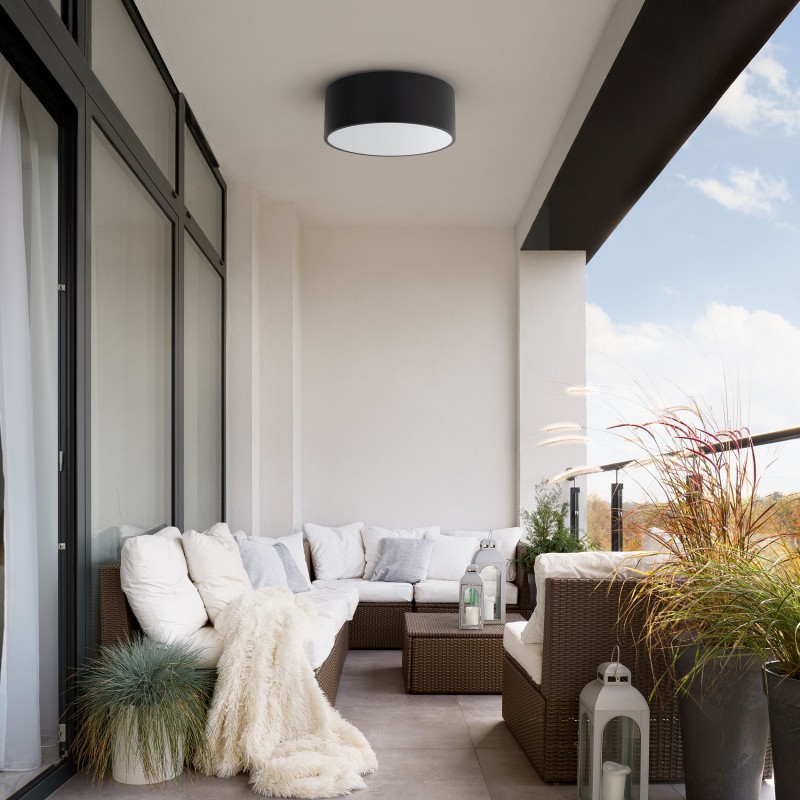 NOWOŚĆ 10984LIVO BLACK S 2XE27 IP54 Tk Lighting