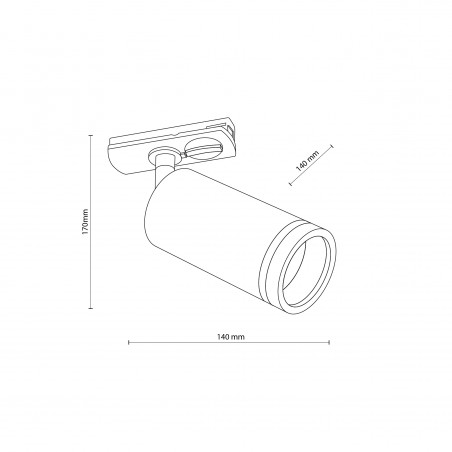NOWOŚĆ 10028TRACER RING WHITE SLIM Tk Lighting
