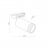 NOWOŚĆ 10028TRACER RING WHITE SLIM Tk Lighting