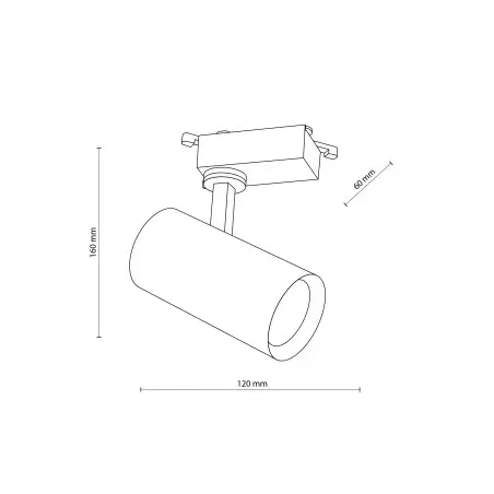 NOWOŚĆ 10971TRACER BLACK GU10 Tk Lighting