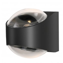 NOWOŚĆ SJ12431 LUCENT LAMPA ZEWNĘTRZNA KINKIET CZARNY/BLACK ZUMA LINE