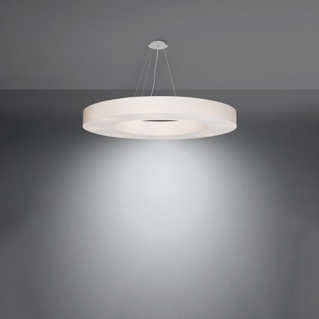NOWOŚĆ Żyrandol SATURNO SLIM 90 białySL.0797 Sollux