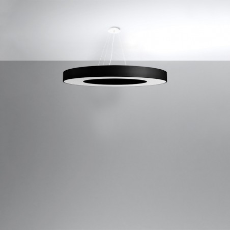 NOWOŚĆ Żyrandol SATURNO SLIM 90 czarnySL.0798 Sollux
