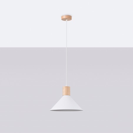 NOWOŚĆ Lampa wisząca JAGA białaSL.1319 Sollux