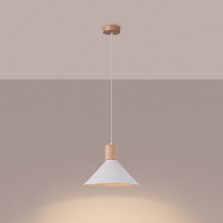 NOWOŚĆ Lampa wisząca JAGA białaSL.1319 Sollux