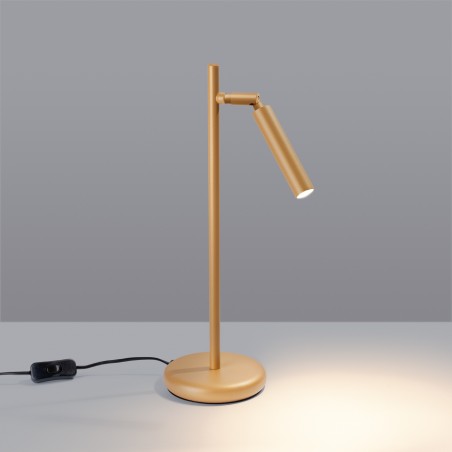 NOWOŚĆ Lampa biurkowa PASTELO złotaSL.1470 Sollux