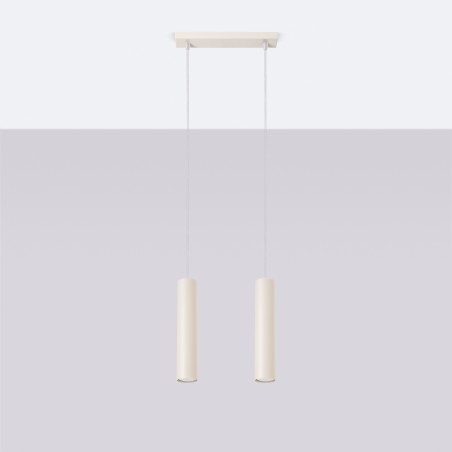 NOWOŚĆ Lampa wisząca LAGOS 2 beżowaSL.1480 Sollux