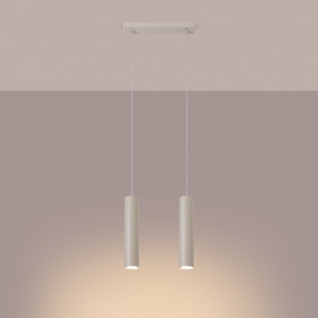 NOWOŚĆ Lampa wisząca LAGOS 2 beżowaSL.1480 Sollux