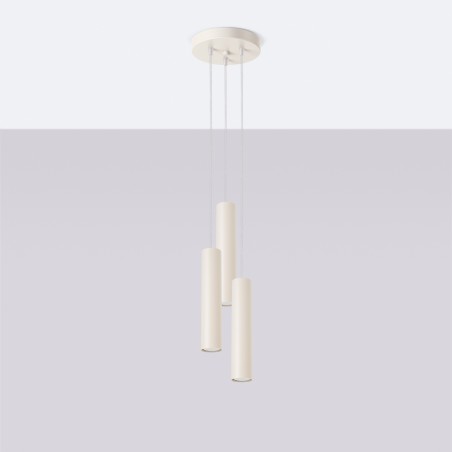 NOWOŚĆ Lampa wisząca LAGOS 3P beżowaSL.1482 Sollux