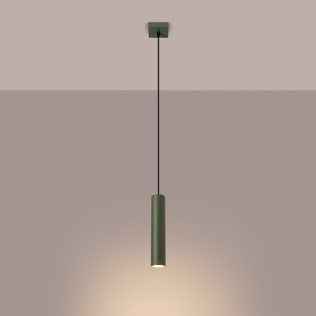 NOWOŚĆ Lampa wisząca LAGOS 1 zielona oliwkaSL.1484 Sollux