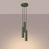 NOWOŚĆ Lampa wisząca LAGOS 3P zielona oliwkaSL.1487 Sollux
