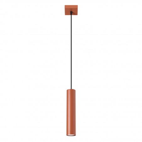 NOWOŚĆ Lampa wisząca LAGOS 1 ochra czerwonaSL.1489 Sollux