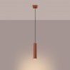 NOWOŚĆ Lampa wisząca LAGOS 1 ochra czerwonaSL.1489 Sollux