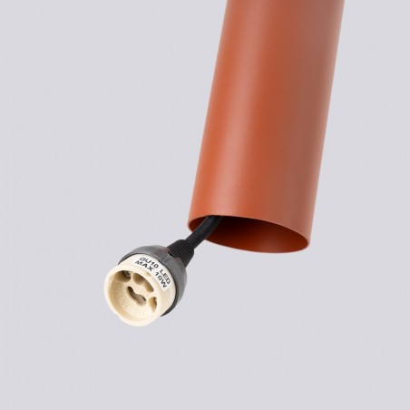 NOWOŚĆ Lampa wisząca LAGOS 1 ochra czerwonaSL.1489 Sollux