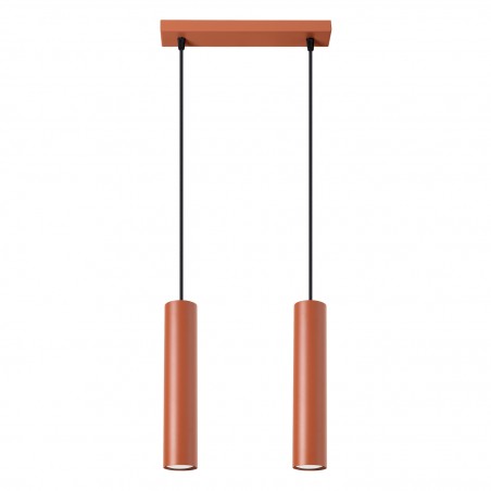 NOWOŚĆ Lampa wisząca LAGOS 2 ochra czerwonaSL.1490 Sollux