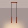 NOWOŚĆ Lampa wisząca LAGOS 2 ochra czerwonaSL.1490 Sollux