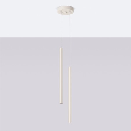 NOWOŚĆ Lampa wisząca PASTELO 2 beżowaSL.1513 Sollux