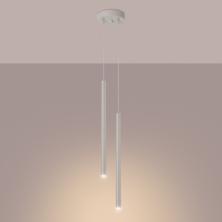 NOWOŚĆ Lampa wisząca PASTELO 2 beżowaSL.1513 Sollux