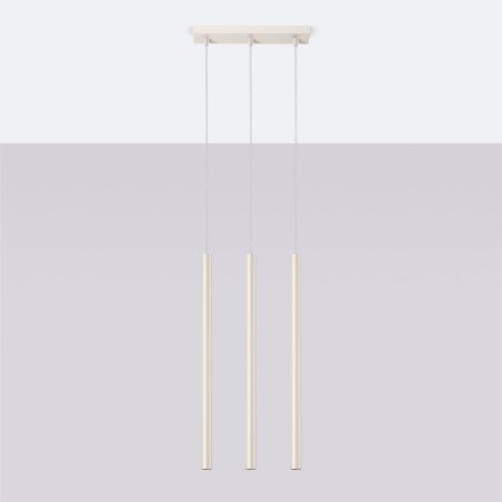NOWOŚĆ Lampa wisząca PASTELO 3 beżowaSL.1514 Sollux