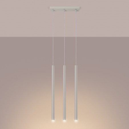 NOWOŚĆ Lampa wisząca PASTELO 3 beżowaSL.1514 Sollux