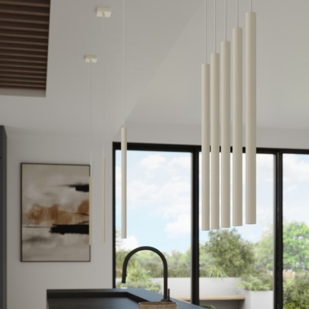 NOWOŚĆ Lampa wisząca PASTELO 3P beżowaSL.1515 Sollux