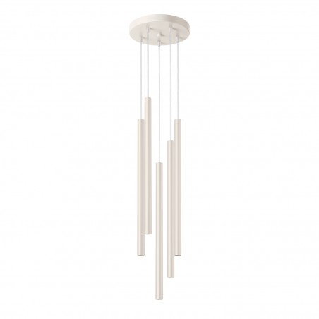 NOWOŚĆ Lampa wisząca PASTELO 5P beżowaSL.1516 Sollux