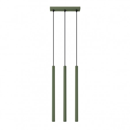NOWOŚĆ Lampa wisząca PASTELO 3 zielona oliwkaSL.1520 Sollux
