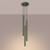 NOWOŚĆ Lampa wisząca PASTELO 3P zielona oliwkaSL.1521 Sollux