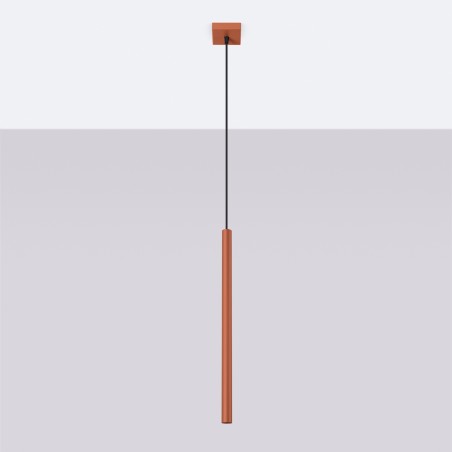 NOWOŚĆ Lampa wisząca PASTELO 1 ochra czerwonaSL.1524 Sollux