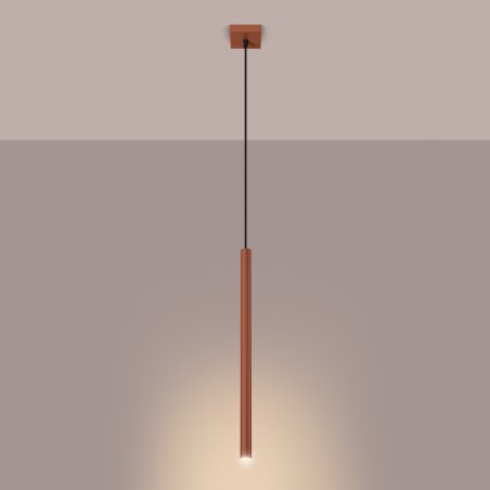 NOWOŚĆ Lampa wisząca PASTELO 1 ochra czerwonaSL.1524 Sollux