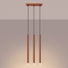 NOWOŚĆ Lampa wisząca PASTELO 3 ochra czerwonaSL.1526 Sollux