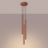 NOWOŚĆ Lampa wisząca PASTELO 3P ochra czerwonaSL.1527 Sollux