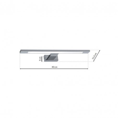 NOWOŚĆ ML030Kinkiet SHINE CHROME 40cm 7W LED Milagro