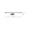NOWOŚĆ ML030Kinkiet SHINE CHROME 40cm 7W LED Milagro