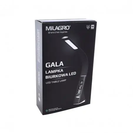 NOWOŚĆ ML139LAMPKA BIURKOWA GALA 6W LED BRĄZOWA Milagro