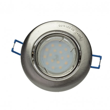 NOWOŚĆ EKZ2570OCZKO OKRĄGŁE GU10 1X5W LED SATYNA Milagro