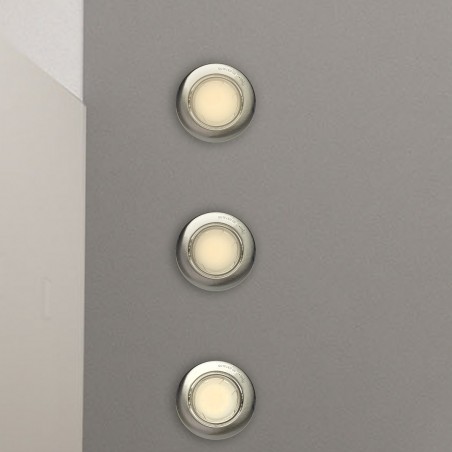 NOWOŚĆ EKZ2570OCZKO OKRĄGŁE GU10 1X5W LED SATYNA Milagro