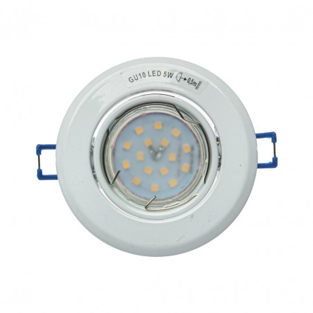 NOWOŚĆ EKZ2556OCZKO OKRĄGŁE GU10 1X5W LED BIAŁE Milagro