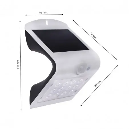 NOWOŚĆ EKO8817Lampka Solarna Butterfly Biała 1,5W Milagro